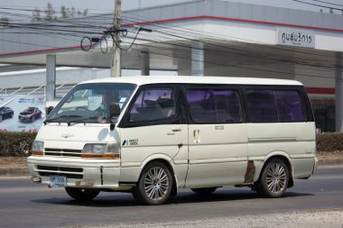 Özel Toyota Hiace eski Van araba.