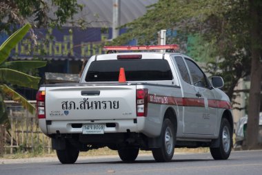 Royal Thai polisinin polis arabası. 