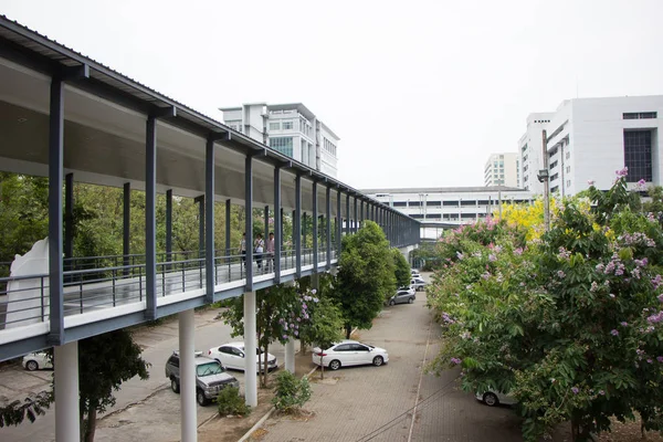 Suandok 天空步道，Suandok 公园停车楼之间游走的方式 — 图库照片