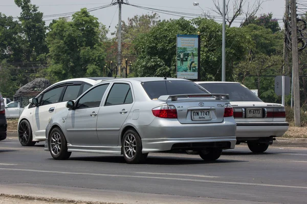 Chiang Mai Tajlandia Kwietnia 2018 Sedan Prywatnego Samochodu Toyota Vios — Zdjęcie stockowe