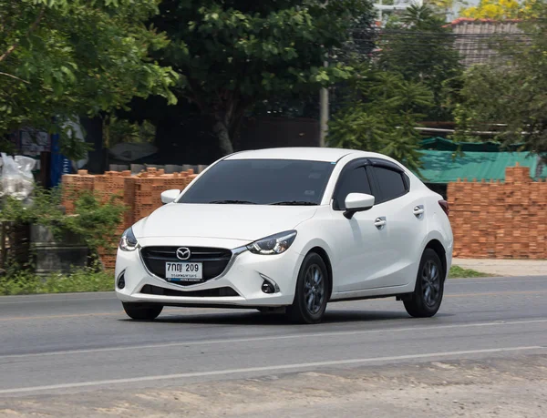 Chiang Mai Tailandia Abril 2018 Coche Ecológico Privado Mazda Carretera — Foto de Stock