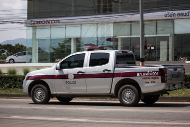 Royal Thai polisinin polis arabası. 