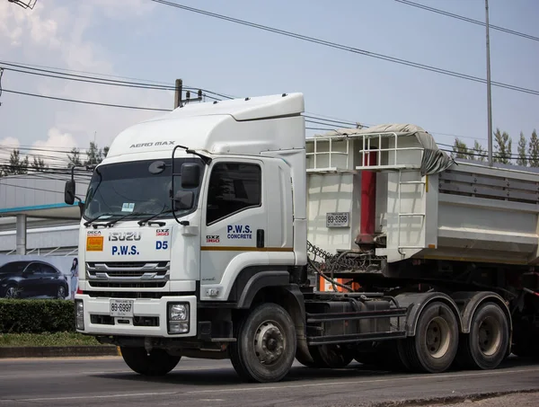 Dump truck of PWS Company. — Stock Photo, Image