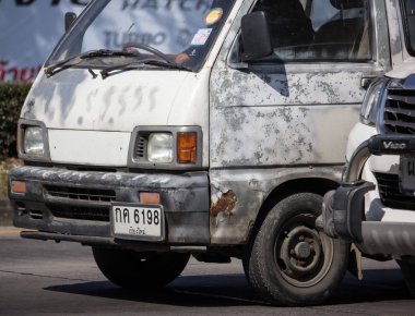 Özel Daihatsu eski Van araba. 