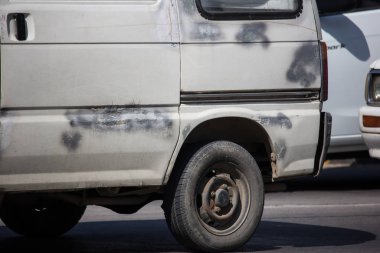 Özel Daihatsu eski Van araba. 