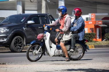 Özel Honda Super yavrusu motosiklet.