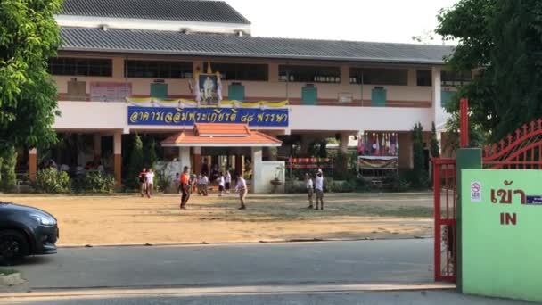 Chiangmai Tailandia Enero 2020 Estudiante Ban Nongkrail School Juega Fútbol — Vídeos de Stock