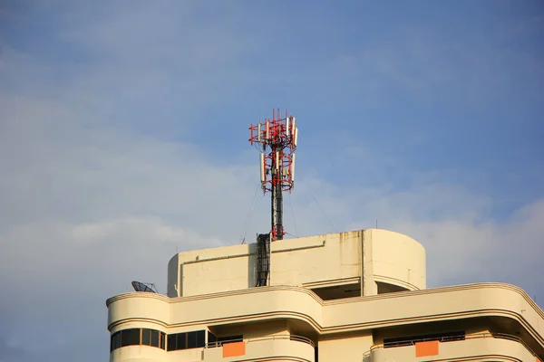 Chiangmai Thailand June 2014 Mobile Phone Tower Building — Stockfoto