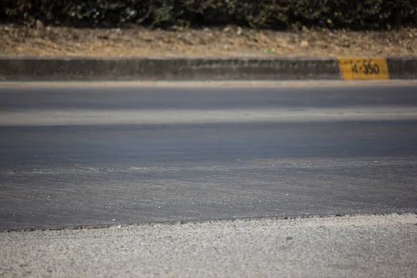 Close Shot Dirty Damage Asphalt Road — Stock Photo, Image