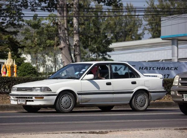 Chiangmai Tailândia Janeiro 2020 Private Old Car Toyota Corolla Foto — Fotografia de Stock