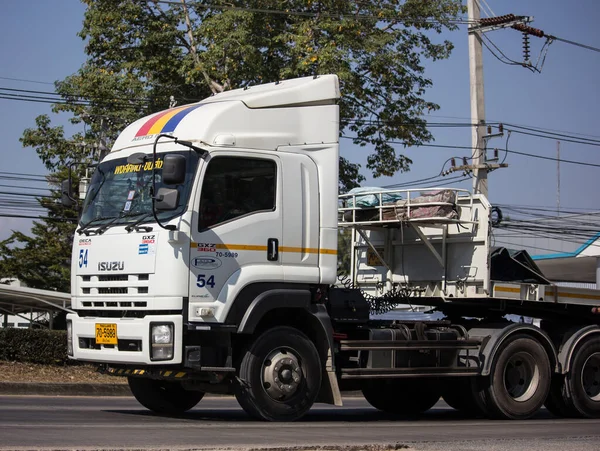 Chiangmai Tailândia Janeiro 2020 Caminhão Carga Para Recipientes Reboque Pongsak — Fotografia de Stock