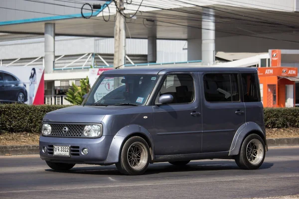 Chiangmai Tailandia Enero 2020 Mini Furgoneta Privada Nissan Cube Carretera — Foto de Stock