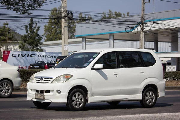 Chiangmai Tailândia Janeiro 2020 Carro Privado Toyota Avanza Mini Suv — Fotografia de Stock