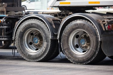 Chiangmai, Tayland - 21 Ocak 2020 Michelin Lastikleri. 1001 numaralı yolda, Chiangmai şehrinden 8 km uzakta..
