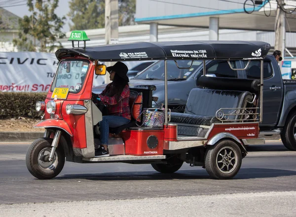 Chiangmai Tajlandia Lutego 2020 Tuk Tuk Taxi Chiangmai Serwis Mieście — Zdjęcie stockowe