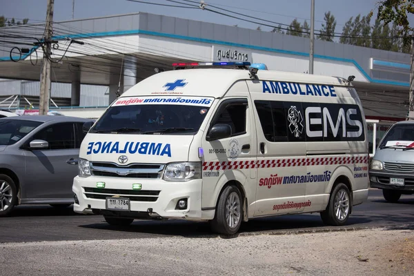 Chiangmai Thailand February 2020 Ambulance Van Maejo Subdistrict Administrative Organization — 图库照片