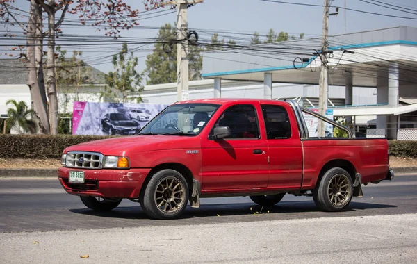 Chiangmai Tailândia Fevereiro 2020 Private Pickup Car Ford Ranger Estrada — Fotografia de Stock