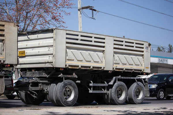 Chiangmai Thailand February 2020 Private Isuzu Trailer Dump Truck Road — Stockfoto
