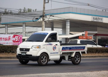 Chiangmai, Tayland - 18 Şubat 2020: er Suzuki Taşıma Aracı. Fotoğraf 121 no 'lu yolda, Chiangmai Tayland şehir merkezinden yaklaşık 8 km uzaklıkta..