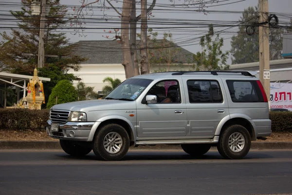 Chiangmai Thajsko Února 2020 Vojín Suv Ford Everest Silnici 1001 — Stock fotografie