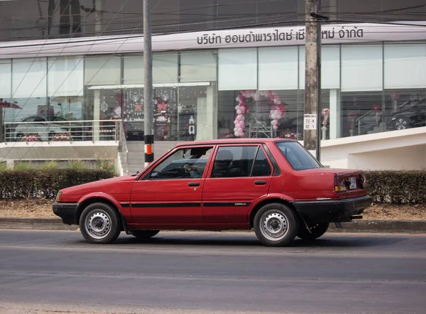 Chiangmai Tajlandia Lutego 2020 Prywatny Stary Samochód Toyota Corolla Zdjęcie — Zdjęcie stockowe