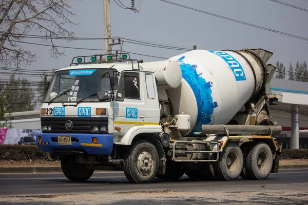 Chiangmai Таїланд Лютого 2020 Бетонна Вантажівка Компанії Cpac Concrete Фото — стокове фото