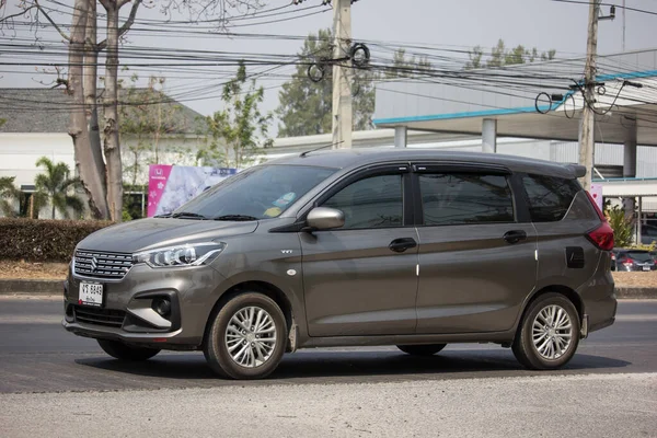 Chiangmai Таїланд Лютого 2020 Приватний Мпв Автомобіль Suzuki Ertiga Дорога — стокове фото