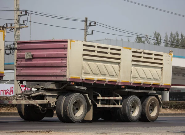 Chiangmai Tailândia Fevereiro 2020 Trailer Dump Truck Thanachai Company Estrada — Fotografia de Stock