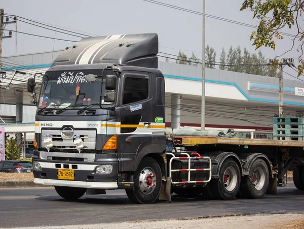 Chiangmai Ταϊλάνδη Φεβρουαρίου 2020 Ιδιωτική Hino 700 Trailer Φορτηγό Φορτηγό — Φωτογραφία Αρχείου