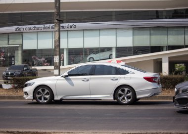 Chiangmai, Tayland - 4 Mart 2020 Özel araba Honda Antlaşması. 1001 no 'lu yolda. Chiangmai İş Alanından 18 km uzakta..