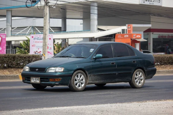 Chiangmai Tailandia Marzo 2020 Coche Viejo Privado Toyota Corona Carretera — Foto de Stock