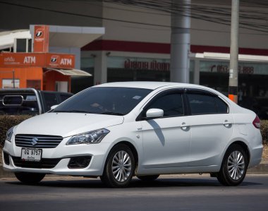 Chiangmai, Tayland - 5 Mart 2020 Eco Car, Suzuki Ciaz. Fotoğraf 121 no 'lu yolda, Chiangmai, Tayland şehir merkezinden yaklaşık 8 km uzaklıkta..