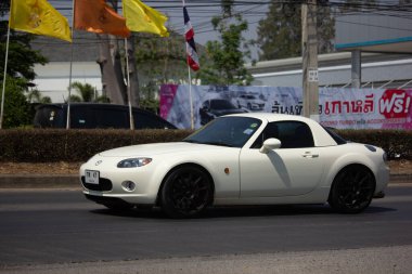 Chiangmai, Tayland - 5 Mart 2020: özel araba, Mazda CX-3, cx3. Fotoğraf 121 no 'lu yolda, Chiangmai, Tayland şehir merkezinden yaklaşık 8 km uzaklıkta..