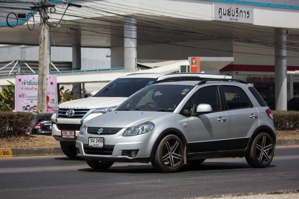 Chiangmai Tailandia Marzo 2020 Suv Privado Suzuki Sx4 Foto Carretera — Foto de Stock