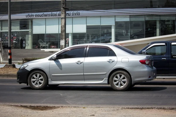 Chiangmai Tailândia Março 2020 Carro Particular Toyota Corolla Altis Estrada — Fotografia de Stock