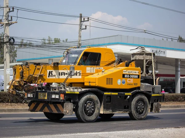Chiangmai Tailândia Março 2020 Private Tadano Crevo 100 Crane Truck — Fotografia de Stock