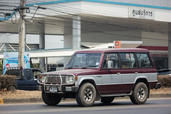 Chiangmai Thaïlande Avril 2020 Voiture Privée Mitsubishi Pajero Suv Sur — Photo