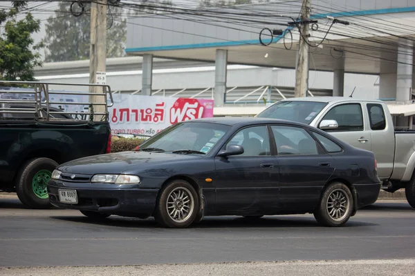 チェンマイ 2020年3月25日 自家用車マツダ626 写真はタイ チェンマイのダウンタウンから約8キロの道路番号1001 — ストック写真