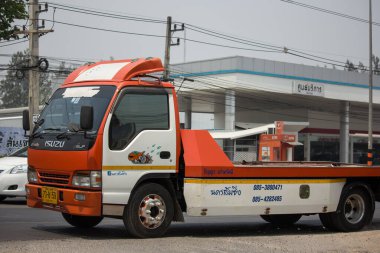 Chiangmai, Tayland - 25 Mart 2020: acil durum aracı için özel çekici. Fotoğraf 121 no 'lu yolda, Chiangmai, Tayland şehir merkezinden yaklaşık 8 km uzaklıkta..