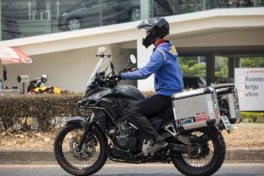 Chiangmai, Tayland - 25 Mart 2020: Özel Yarış Honda CB500 Motosikleti. Fotoğraf 121 numaralı yolda, Chiangmai, Tayland 'a 8 km uzaklıkta..