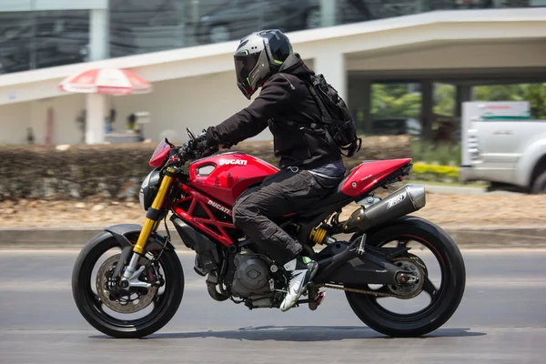 Chiangmai Таїланд Березня 2020 Private Racing Ducati Monster Motorcycle Фото — стокове фото