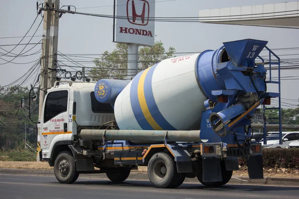 Chiangmai Thailand March 2020 Cement Truck Pws Concrete Photo Road — 스톡 사진