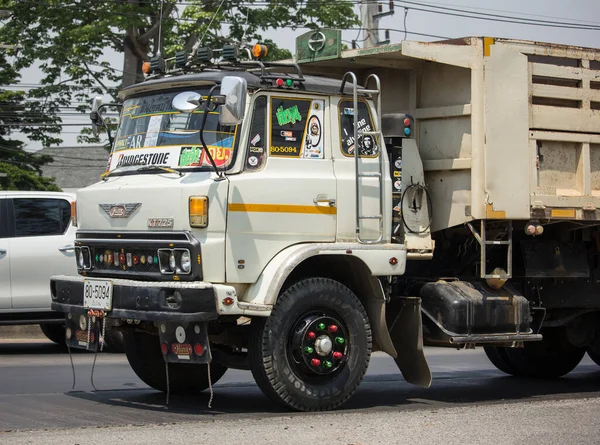 Chiangmai Tailândia Março 2020 Private Old Hino Dump Truck Estrada — Fotografia de Stock