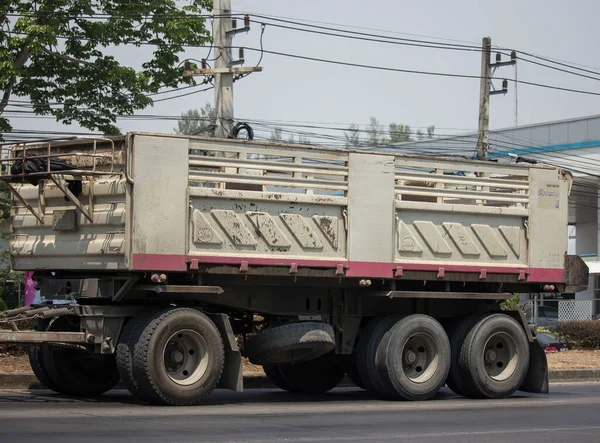 Chiangmai Thailand March 2020 Trailer Dump Truck Thanachai Company Road — Stock Photo, Image