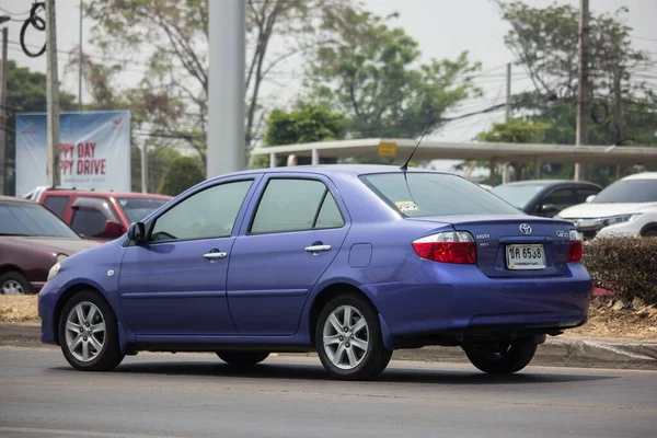 Chiangmai Tajlandia Marca 2020 Prywatny Samochód Sedan Toyota Vios Drodze — Zdjęcie stockowe