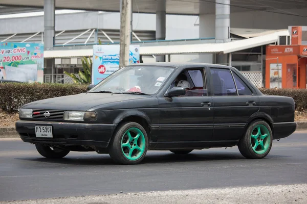 Chiangmai Thailand April 2020 Privat Gammal Bil Nissan Sentra Väg — Stockfoto