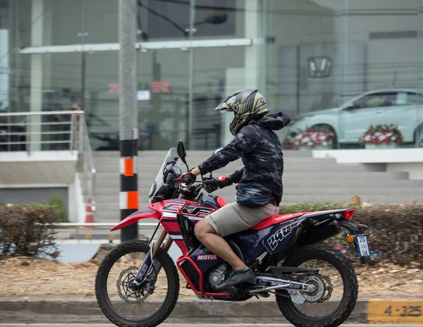 Chiangmai Tailândia Abril 2020 Man Private Racing Honda Cbr Motorcycle — Fotografia de Stock