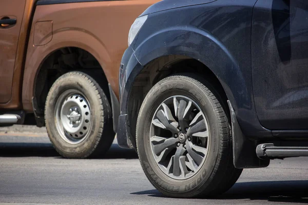 Chiangmai Thajsko Května 2020 Vojín Pickup Car Nissan Navara Silnici — Stock fotografie