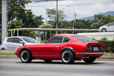 Chiangmai, Tayland - 19 Mayıs 2020: özel yarış arabası, Nissan Fairlady Z. 1001 no 'lu yolda, şehrin kuzeyinde, Chiangmai Merkezi' ne yaklaşık 8 km uzaklıkta..