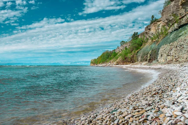 Falaises sur la côte à Paldiski, Estonie — Photo